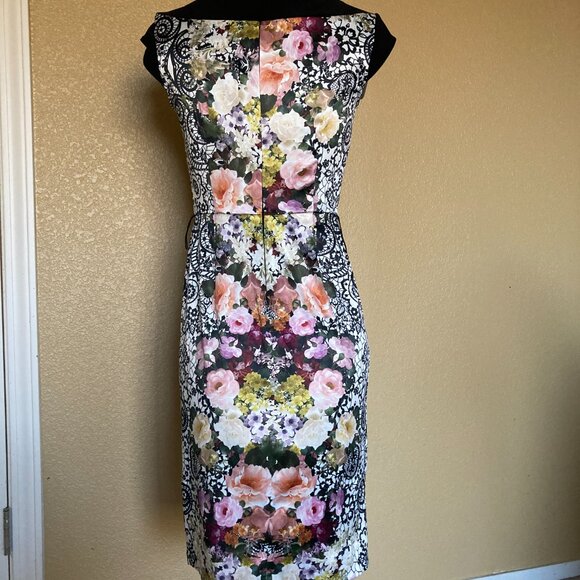 Joseph Ribkoff Floral Print Dress size 4 - Picture 9 of 13